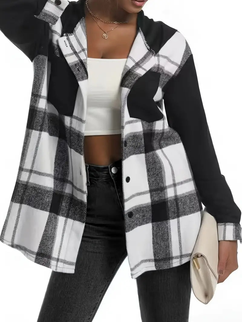 W&W Mode | Karierte Jacke mit Kapuze