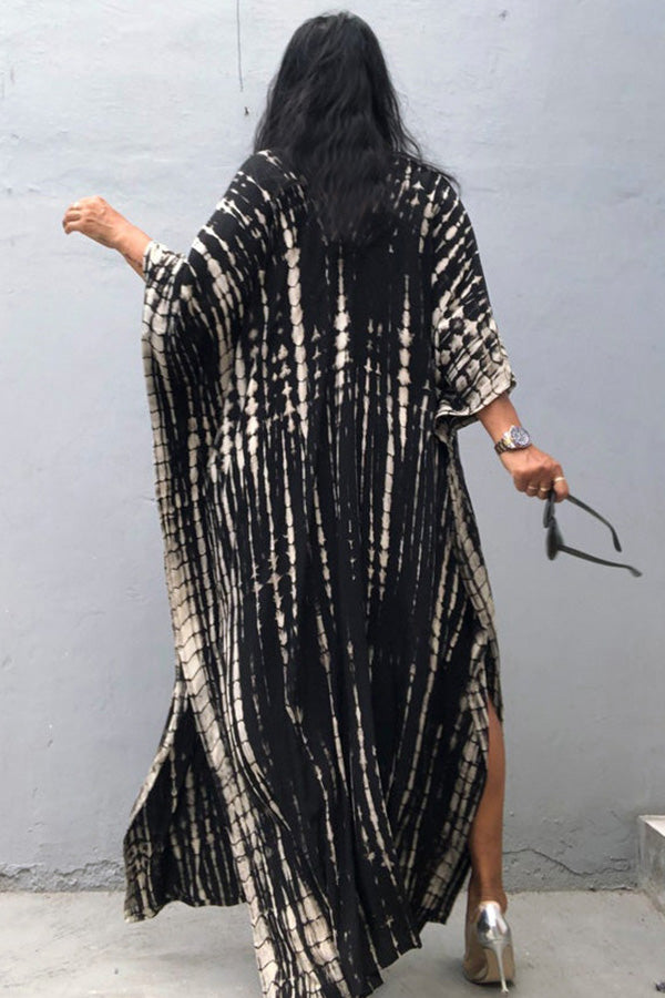 W&W Mode Freely – Lockeres Überwurfkleid im Batik-Boho-Stil