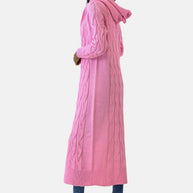 W&W - Lange Strickjacke mit Kapuze