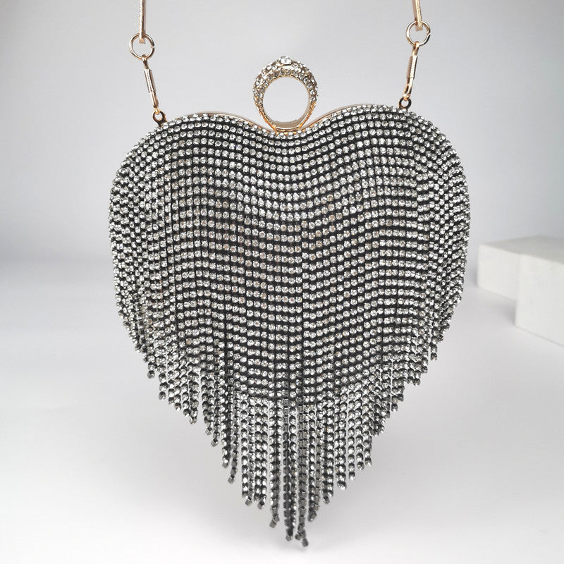 WW | Handtasche Mit Quasten Und Eingelegtem Diamant
