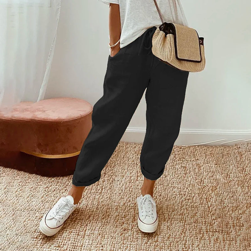 WW – Lässige einfarbige Hose