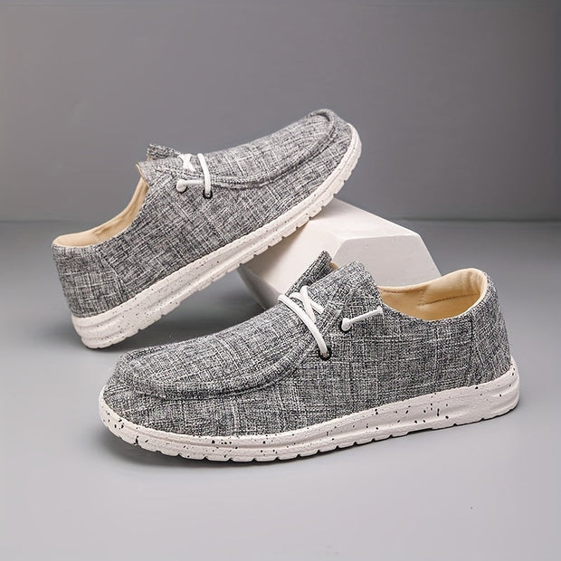 WW | Legere Herren Loafer Mit Einfarbigem Design Und Runder Schuhspitze