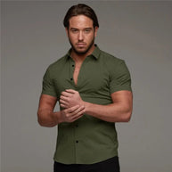 WW | Schwarzes Leichtes Business Herrenhemd