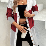 WW | Vielseitige Strickjacke mit langen Ärmeln