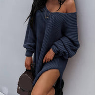 WW - Übergroßes Strickkleid