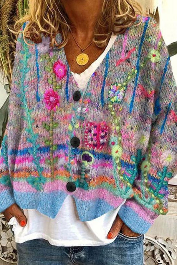 WW | Bedruckte Boho-Weste im Vintage-Stil