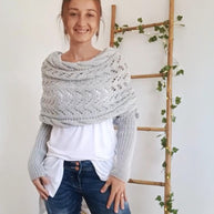 WW | Schal - eleganter Damen gewebter Überwurf