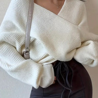 WW - Gekreuzter Strick-Cardigan