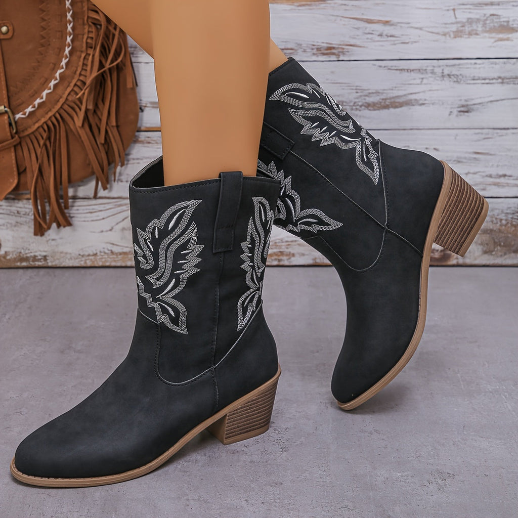 WW | Weinlese Cowboystiefel Für Damen