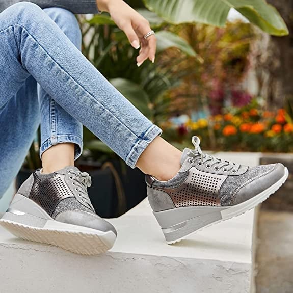 W&W Mode | Orthopädische Turnschuhe Mit Hohem Absatz Und Keilabsatz