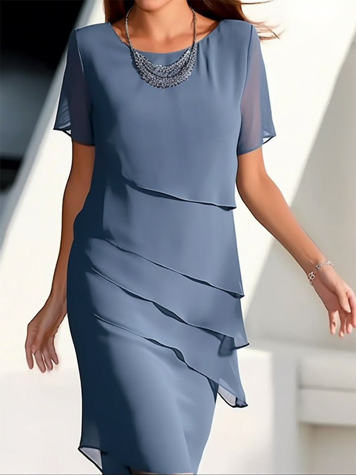 W&W Mode | Stilvolles Mid-Waist-Kleid mit Splicing-Detail