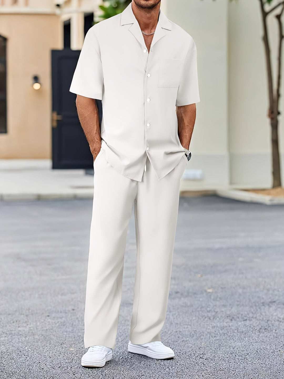 W&W Mode | Sommeroutfitsatz in Einfarbiger Farbe