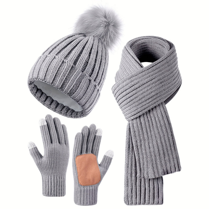 W&W Mode | Lässiger Winter Stilvolles 3-teiliges Set für Frauen