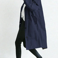 Übergroße Kapuzen-Windbreaker-Regenjacke