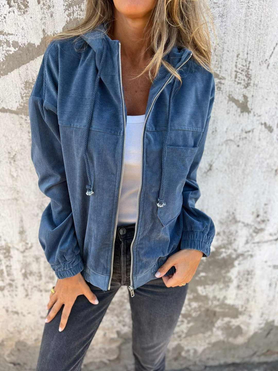 W&W Mode | Freizeitjacke Mit Kapuze Und Reißverschluss