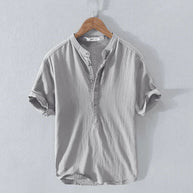 WW | Casual Henley T Shirt mit Knopfleiste und Kurzarm