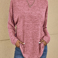 Lässiger Pullover mit langen Ärmeln