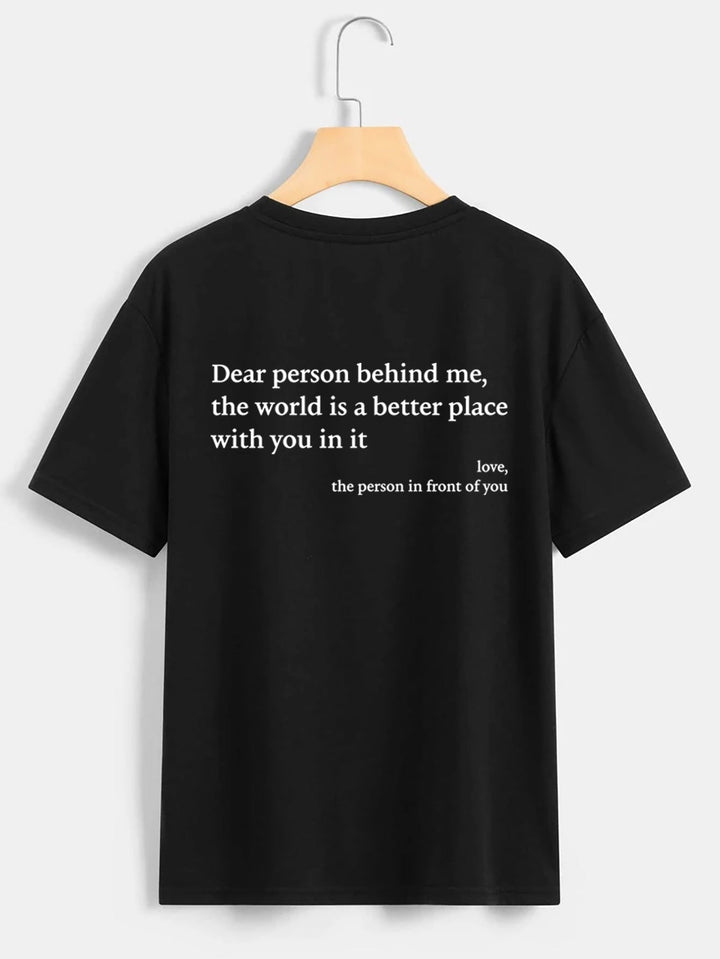 W&W Mode | Damen T-Shirt Mit Rundhalsausschnitt Und Slogan