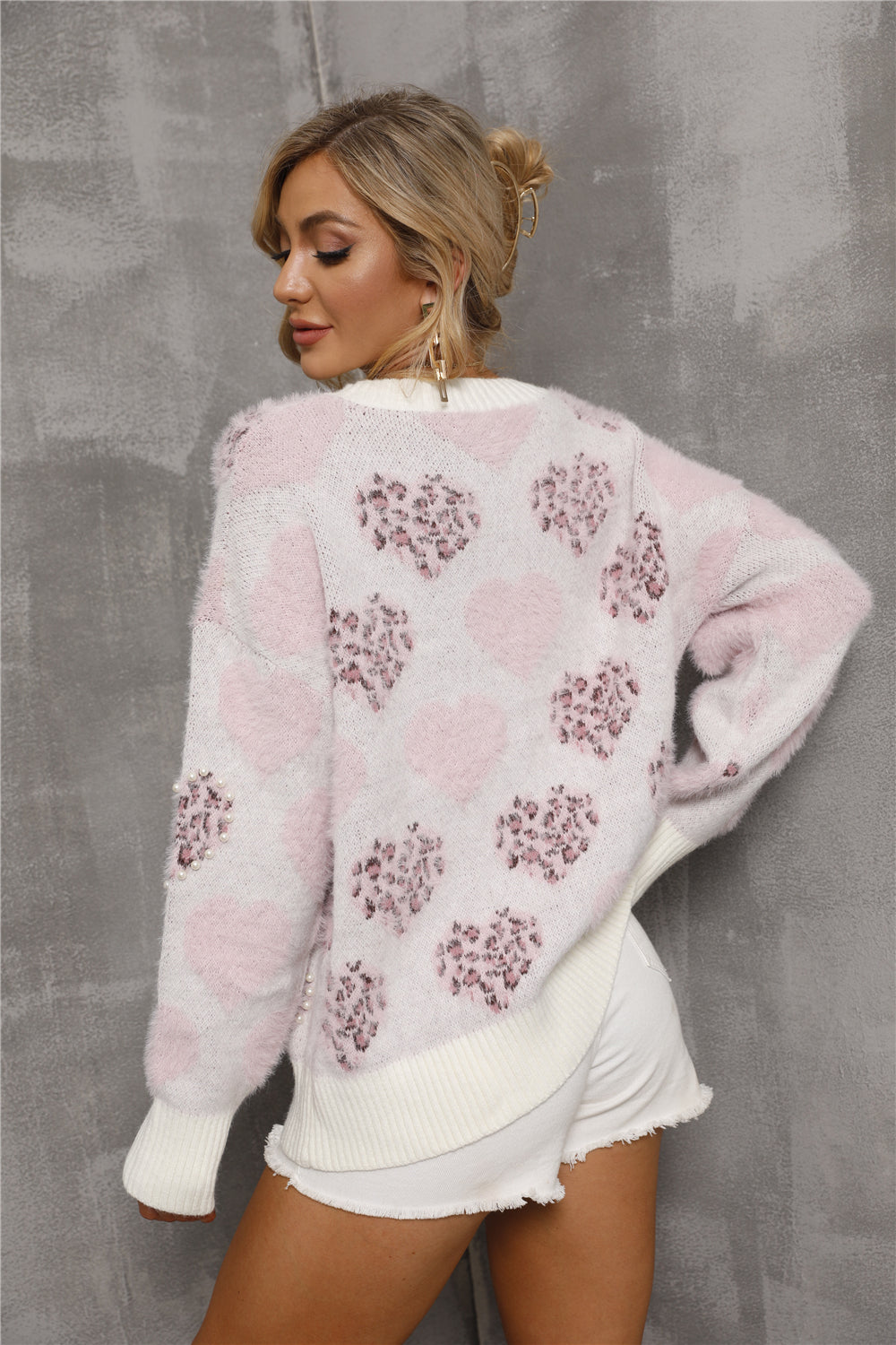 WW Perlenliebe Muster Übergrößen Pullover