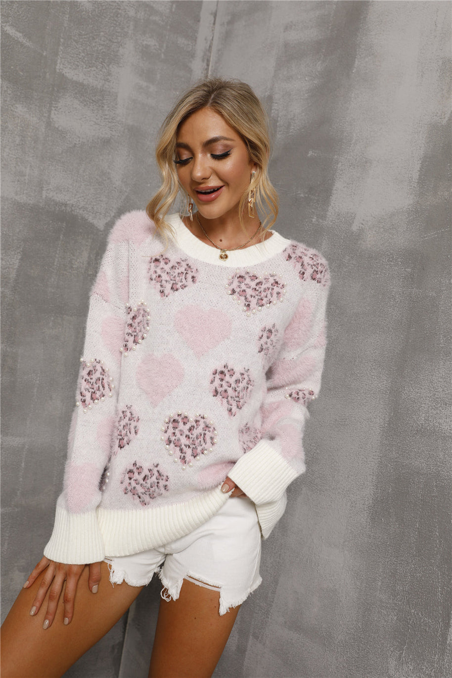 WW Perlenliebe Muster Übergrößen Pullover