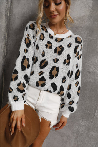 WW Große Größe Leopard Pullover