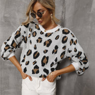 WW Große Größe Leopard Pullover