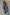 WW Blumen Rundhals Blauer Strickpullover