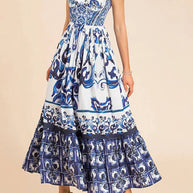 WW | Elegantes Floral-Midi-Kleid