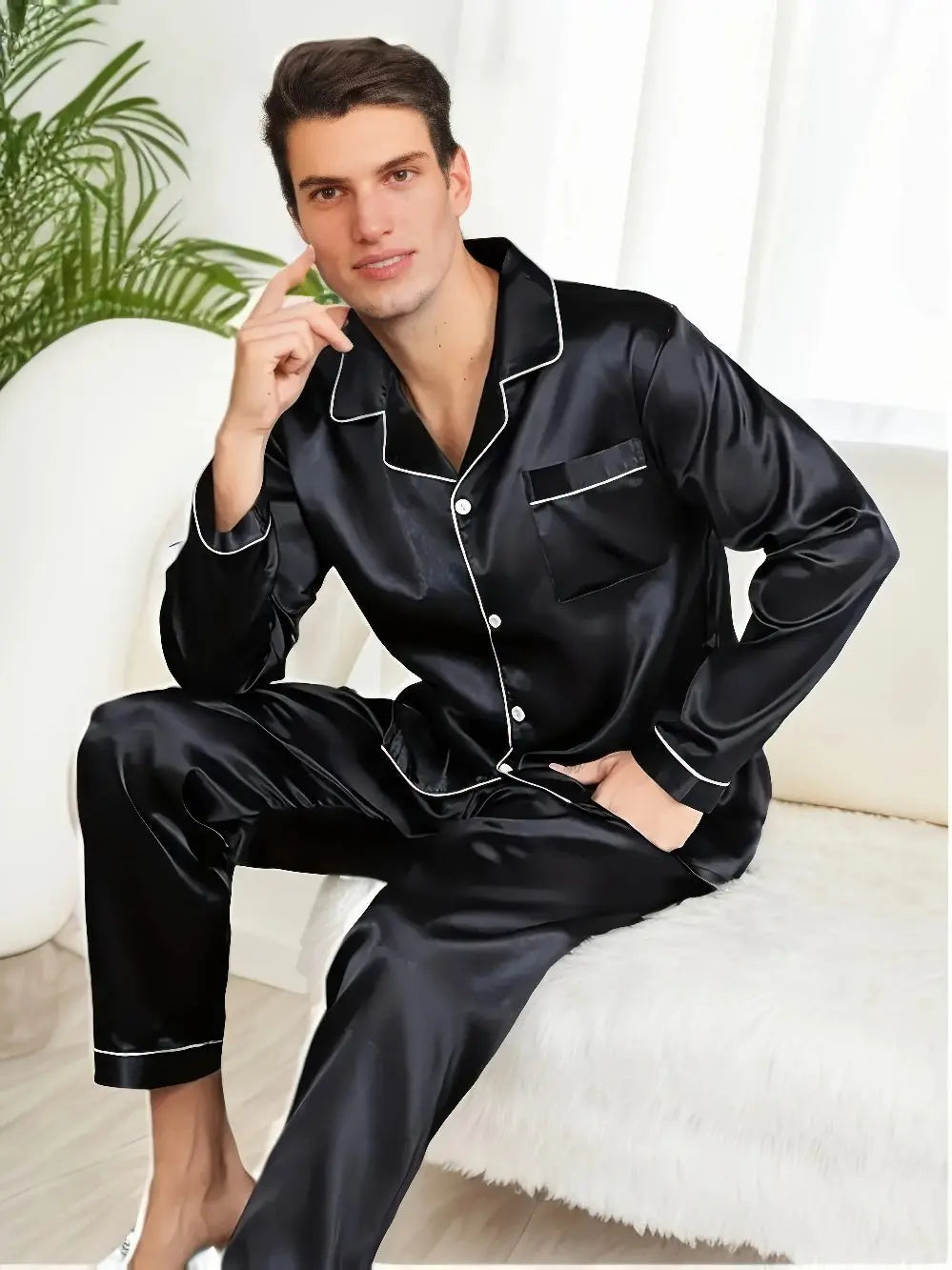 WW | Pyjama Satz Aus Seiden Satin