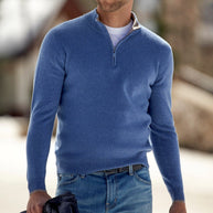 WW | Feinstrick Wollmischung Slim Fit Reißverschluss Im Kragen