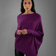 WW | Asymmetrischer Damenpullover mit eleganter Drapierung