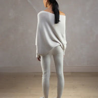 WW | Asymmetrischer Damenpullover mit eleganter Drapierung