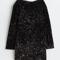 WW Kleid | Elegantes Glitzerkleid mit Schleifenverschluss am Rücken