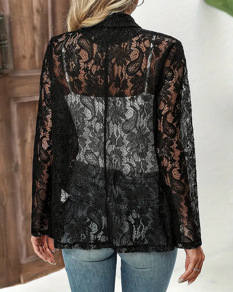 WW | Eleganter Blazer mit Spitze