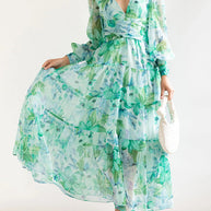 WW | Wickelkleid Mit Blumenmuster Für Damen