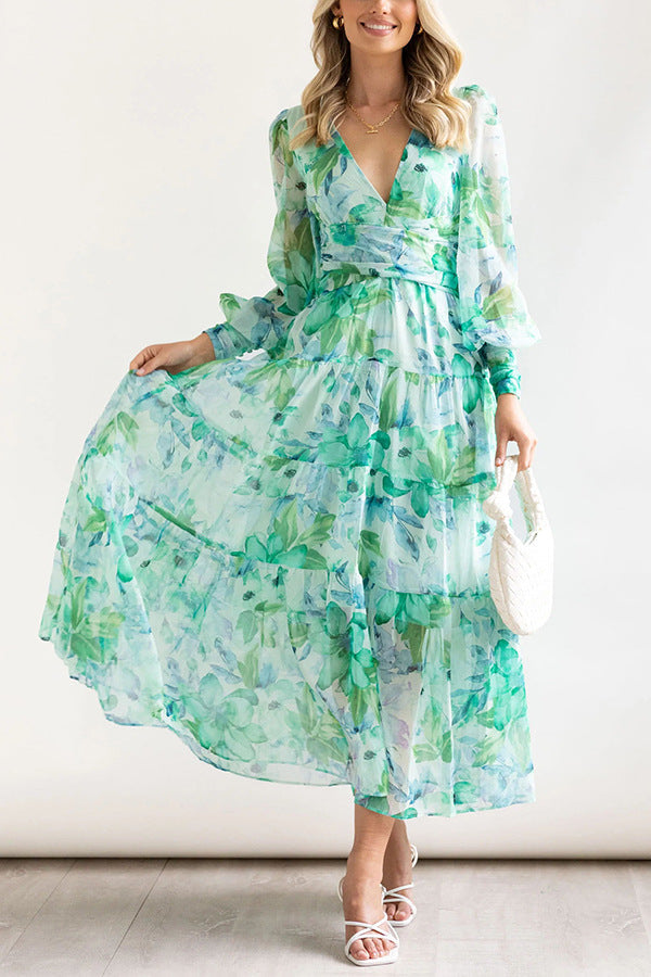 WW | Wickelkleid Mit Blumenmuster Für Damen