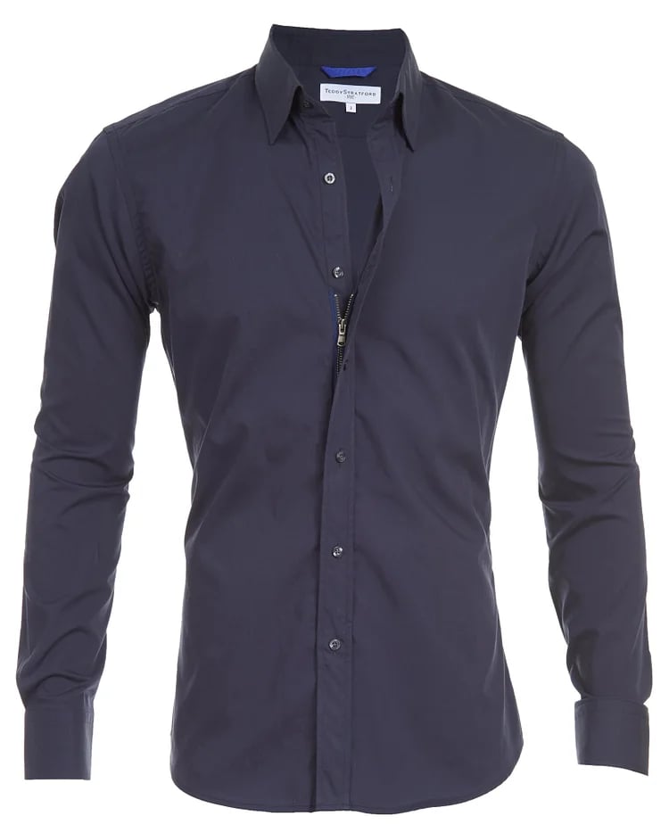 STRETCH ZIP SHIRT (Hemd)