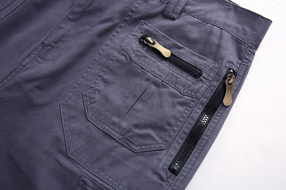 WW | Stylische Outdoor Cargoshorts Mit Reißverschlusstaschen Für Herren
