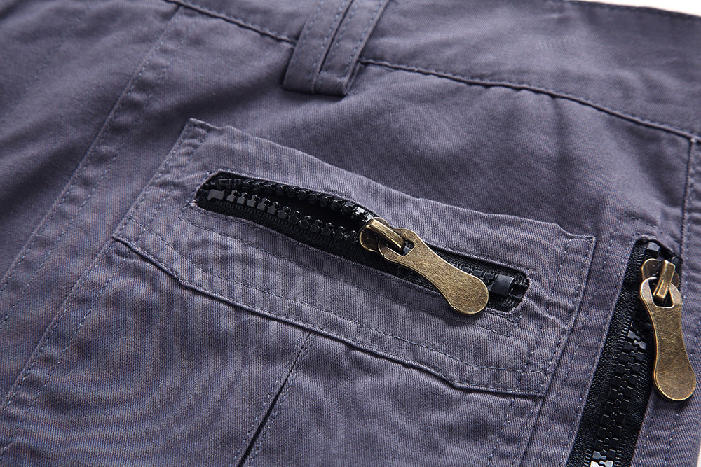 WW | Stylische Outdoor Cargoshorts Mit Reißverschlusstaschen Für Herren