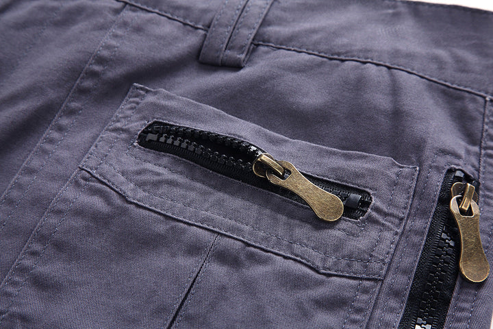 W&W Mode | Stylische Outdoor Cargoshorts Mit Reißverschlusstaschen Für Herren