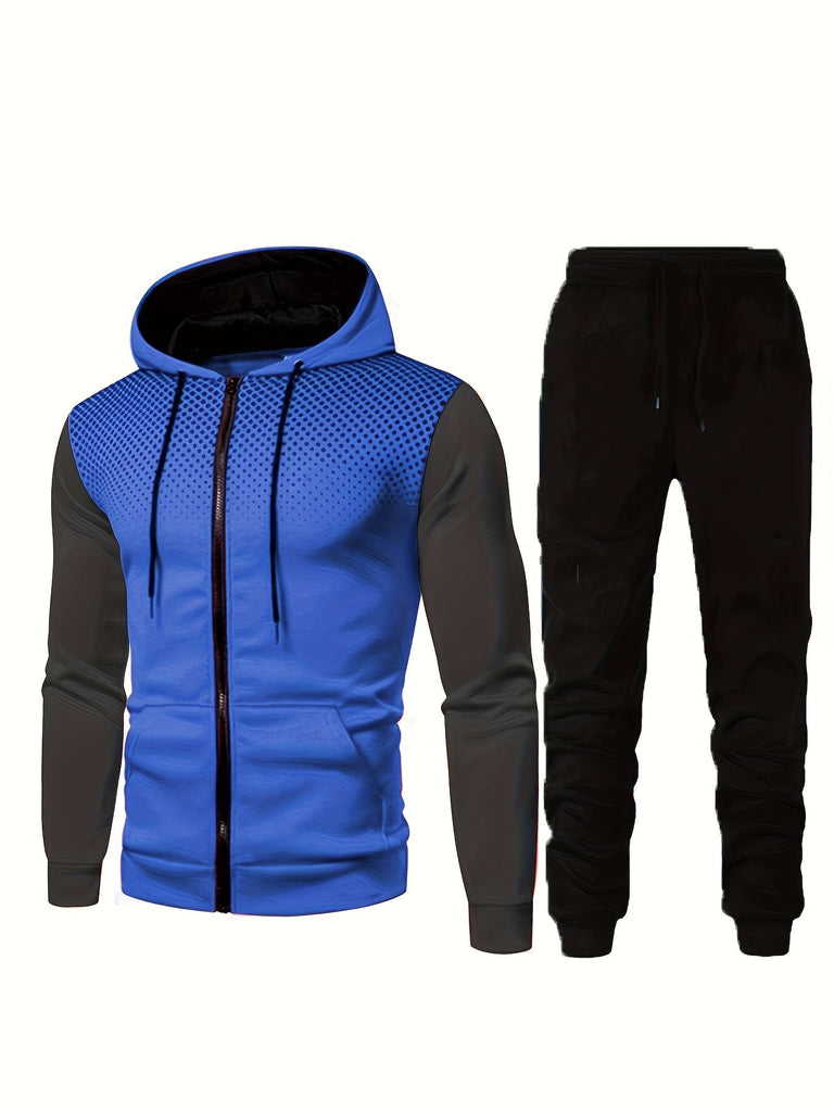 WW | 2 Teiliges Herren Trainingsanzug Satz Mit Kapuzenpullover Und Jogginghose