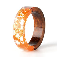 WW | Transparenter Holzharzring