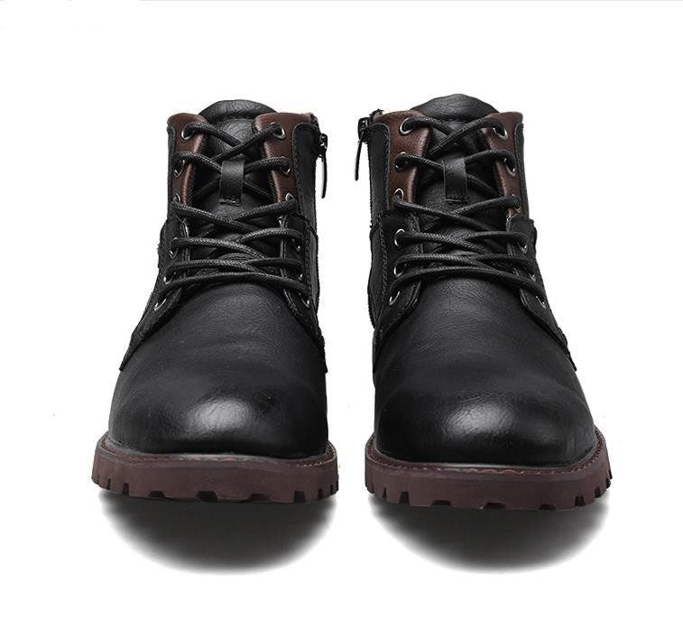 WW | Herren Motorradstiefel Mit Schnallen