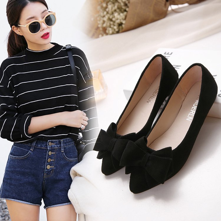 Damen Ballerinas mit elegantem Schleifen-Design und weichem Obermaterial WW