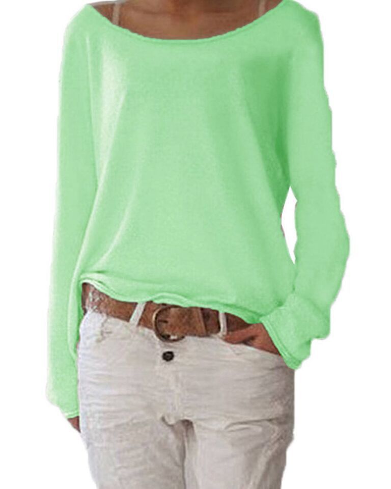 WW | Eleganter Leichter Pullover Mit Rundhalsausschnitt