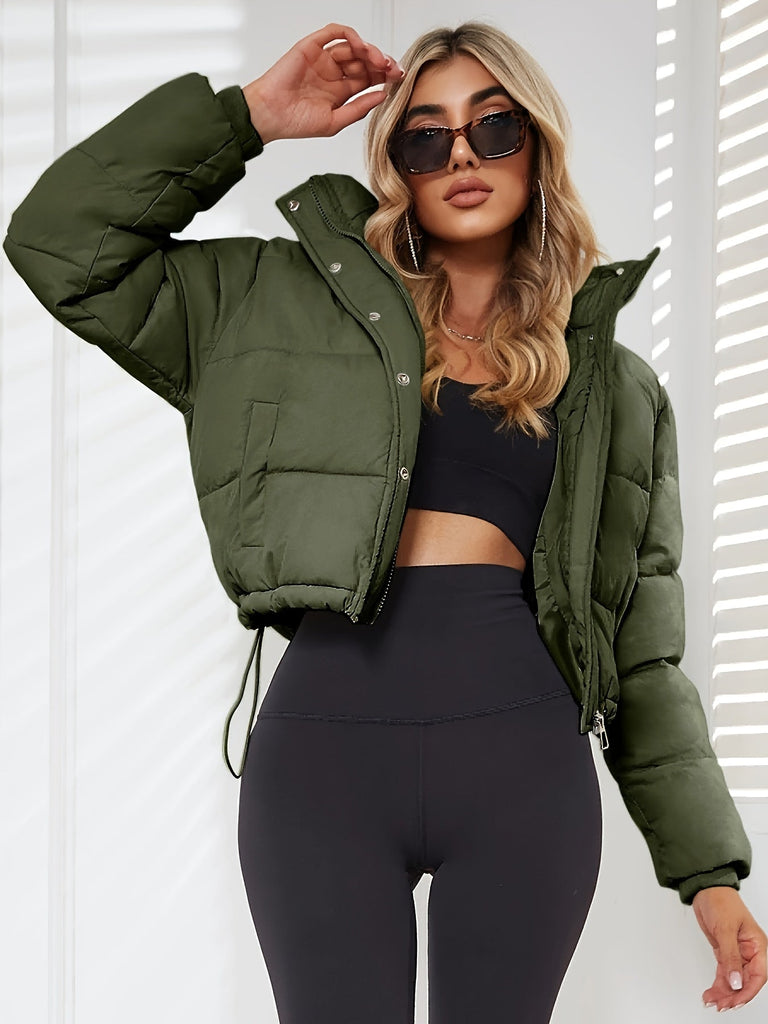 WW | Pufferjacke mit Kordelzug und Taschen für Frauen