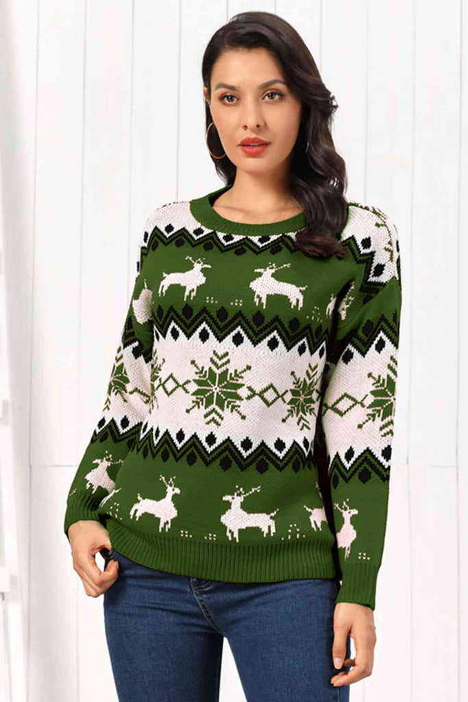 WW | Rentier Rundhals Pullover