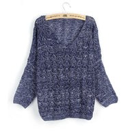 Damen Strickpullover mit V-Ausschnitt und luftiger Lochstruktur WW