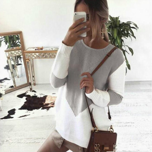 Damen Strickpullover mit strukturiertem Oberteil und modernem Schnitt WW