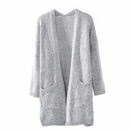 Damen Strickcardigan mit tiefen Taschen und lässigem Schnitt WW